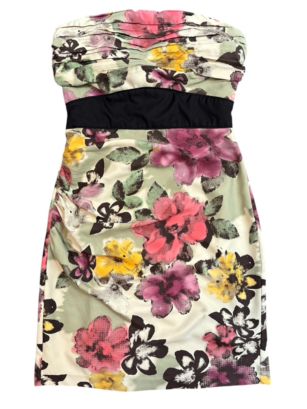 The Limited strapless, floral mini dress. Size 8